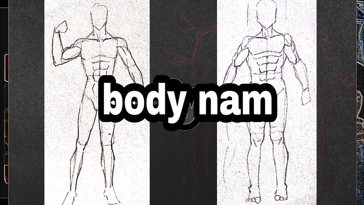 Mẹo Vẽ • Cách Vẽ Body Nam Cơ Bản - Youtube