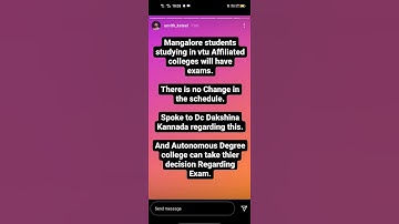 manglore University exam update clarification