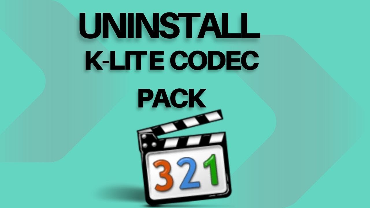 how to uninstall KLite codec pack YouTube