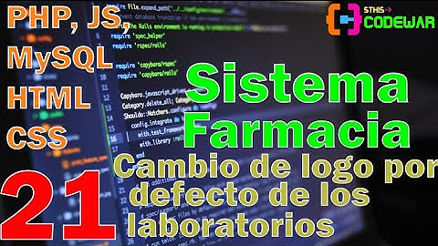 21. Cambiar avatar de laboratorios con formData  - Sistema Farmacia PHP JS MYSQL HTML CSS