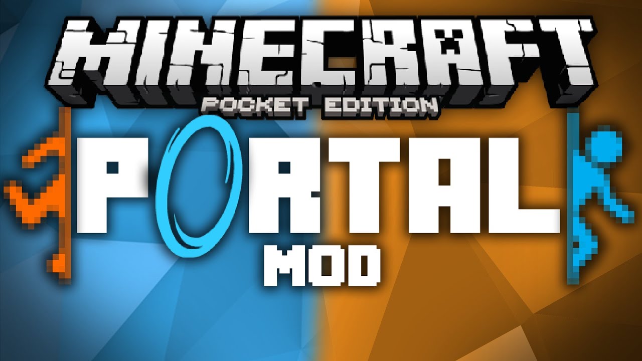 Portal Gun In Mcpe Portals Gravity Guns And More Portal 2 Mod Minecraft Pe Pocket Edition Youtube