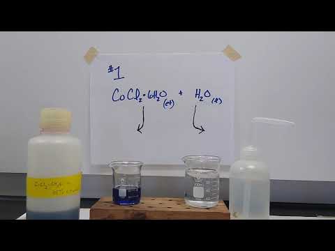 Cobalt (II) Chloride hexahydrate in 95% ethanol mixed with deionized Water.