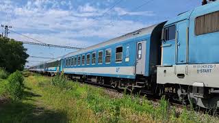 IC406 Corona Brașov to Budapest-Keleti filmed at Újszász Mav Start V43 1215