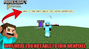 WHY WERE YOU NOT ABLE|| TO JOIN WENPIXEL SKYBLOCK || #wenpixel #craftersmc #satnetwork #minecraft ..