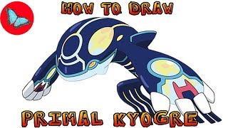 How To Draw Pokemon - Primal Kyogre | Drawing Animals