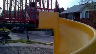 Brandon likes the big slide!
After work I bring Brandon to the playground in our townhouse complex to play and he absolutely loves going down the big slide! Brandon likes the big slide!