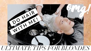 PLATINUM BLONDE ROOT TOUCH UP!!! (TIPS AND TRICKS TO GET THE PERFECT BLONDE)