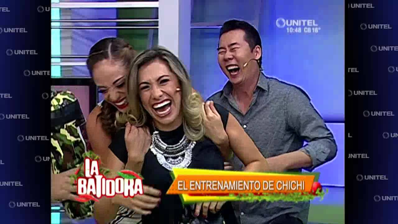 Los chicos de la Batidora apoyan a Chichi en su entrenamiento