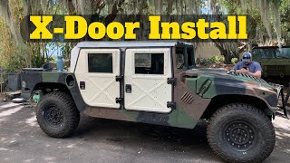 M1123 HMMWV Aftermarket X Doors and Hard Top Install