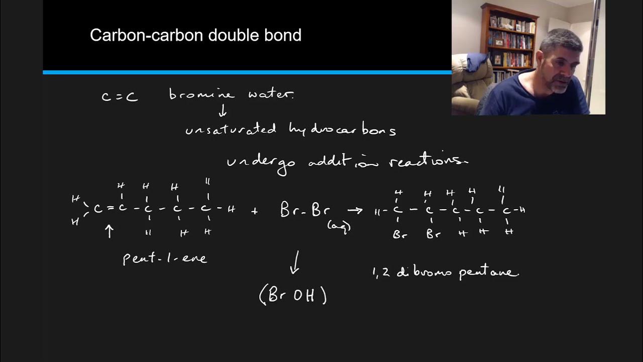 Bromine water and saturated hydrocarbons Analytical chemistry