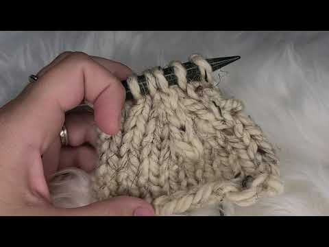 Centre Double Decrease Knit Stitch Beginner's Tutorial