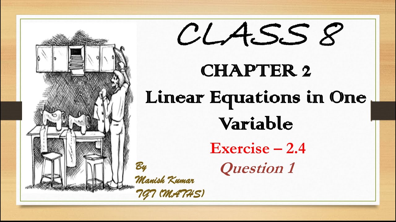 Class 8 || Exercise 2.4 ☆☆ QUESTION 1 ☆☆ - YouTube