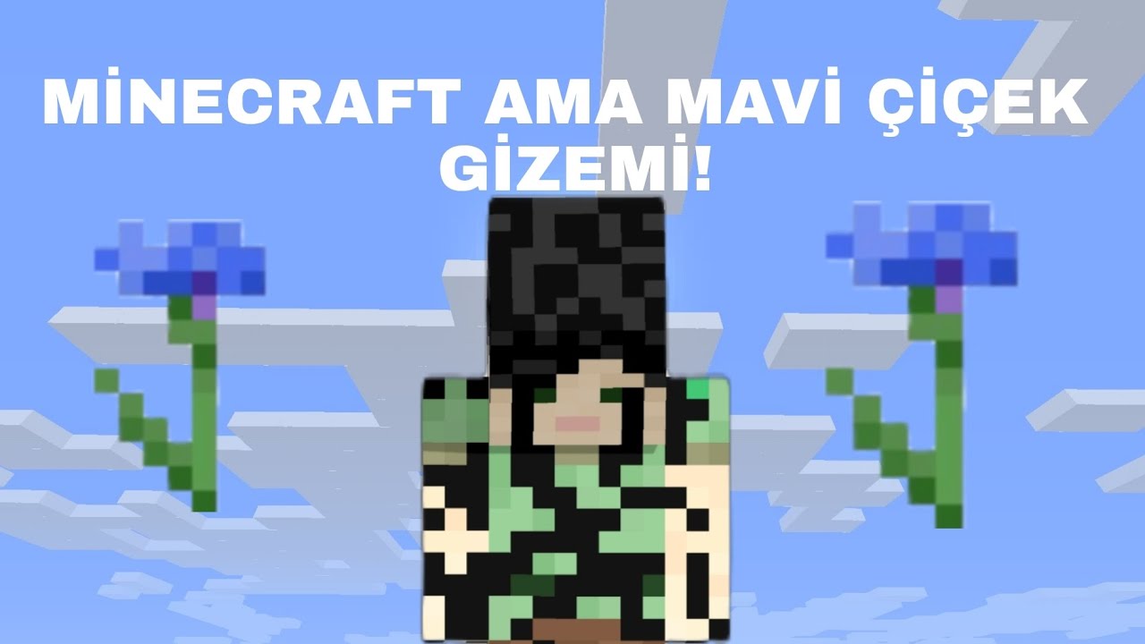 Minecraft Ama Heryerde Mavi Çiçek Var!