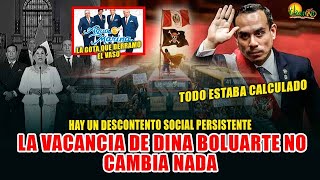 La vacancia de Dina Boluarte no cambia nada