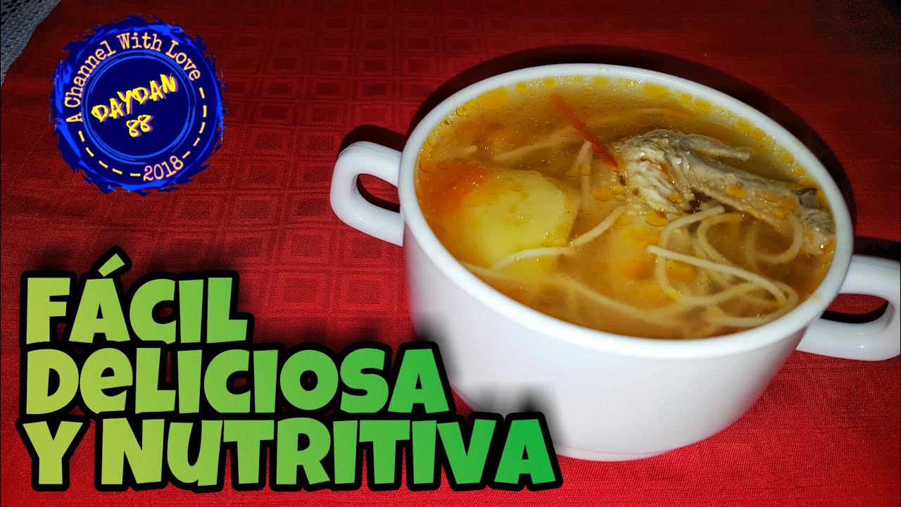 Sopa de Alitas de Pollo (Deliciosa,Económica y Nutritiva) DayDan's