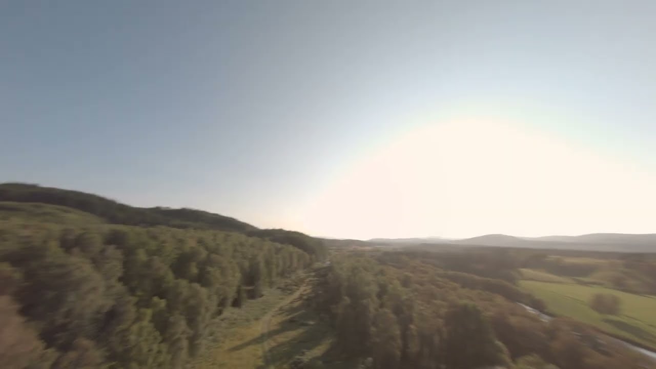 Inshriach Loghouse fly past.