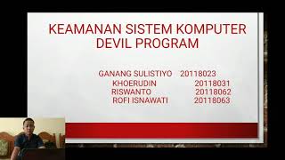 KEAMANAN SISTEM KOMPUTER Devil Program