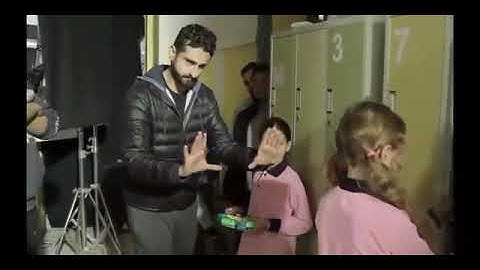 Behind scene steadicam operator Cooke optics