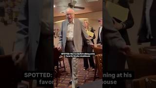 Warren Buffett spotted at his favorite Omaha steakhouse 💰#berkshire #wealth #retirement