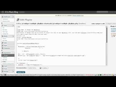 Pi mp3 sound player widget for WordPress- playlist xml file editing