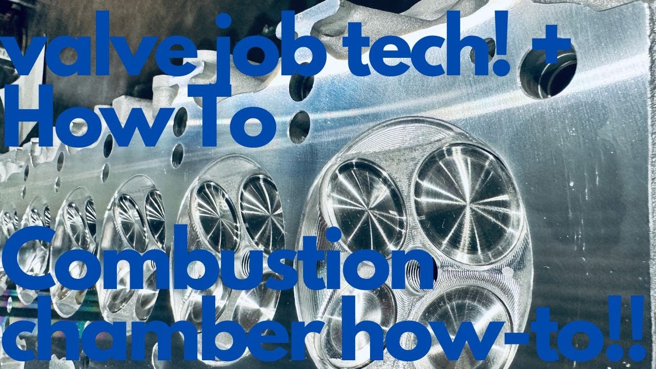 Road to CNC 2JZ GE Part 2 Valve job tech and combustion chamber