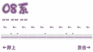 東京メトロ08系.編成詳細.イラスト
