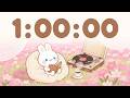60 minute timer Chill in the flower field 🎵 | 1 Hour Timer with Music for Classroom
