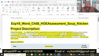 Exp19_Word_Ch08_HOEAssessment_Soup_Kitchen | Exp19 Word Ch08 HOEAssessment Soup Kitchen
