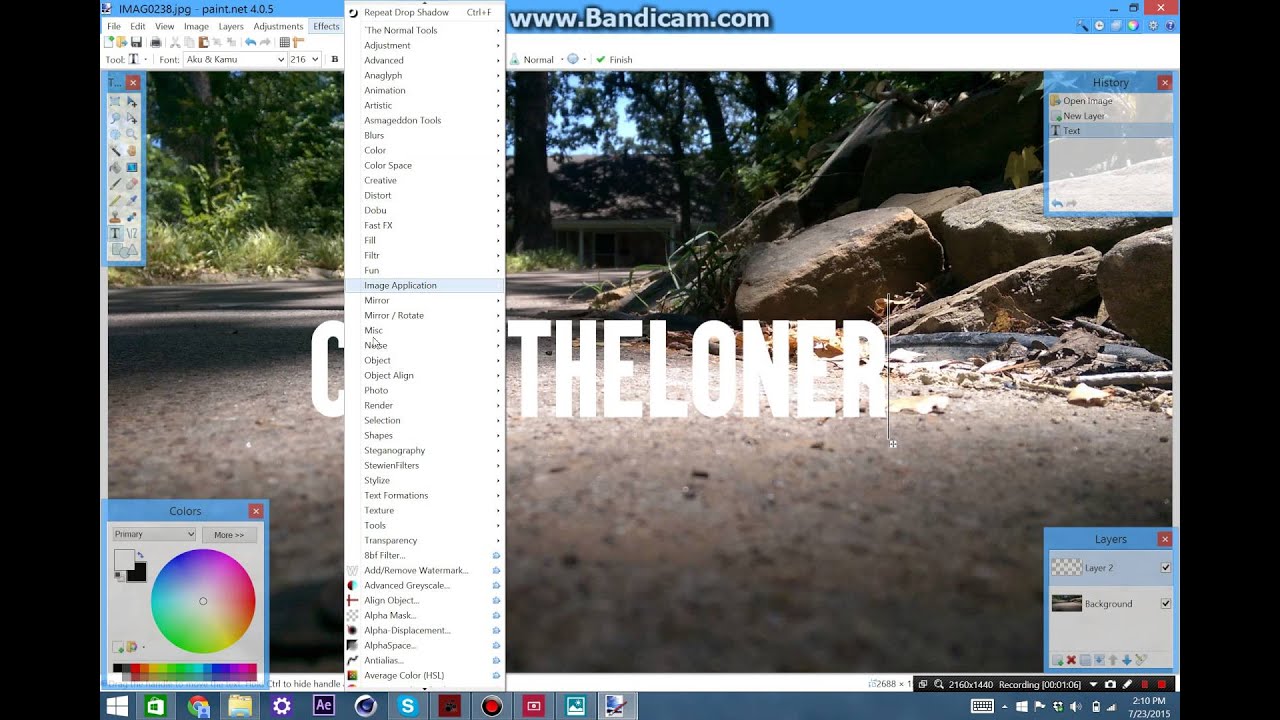 Paint.Net Tutorial: Simple/Modern Wallpaper - YouTube