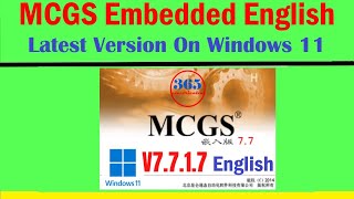 MCGS Embedded English V7.7 - Latest Version On Windows 11