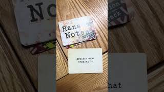 One of these is going to be our new life motto, cant decide which one #ransomnotes #boardgame