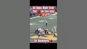 Bo disrespected the ❌ with this run. 🌰🏈 #collegefootball #cfb #ohiostate #buckeyes #osu #gobucks