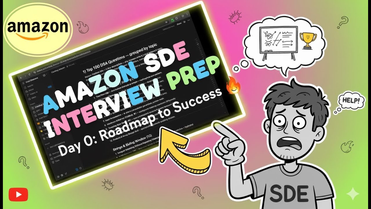 Amazon SDE Interview Prep | Day 0: Roadmap to Success 🔥 - YouTube