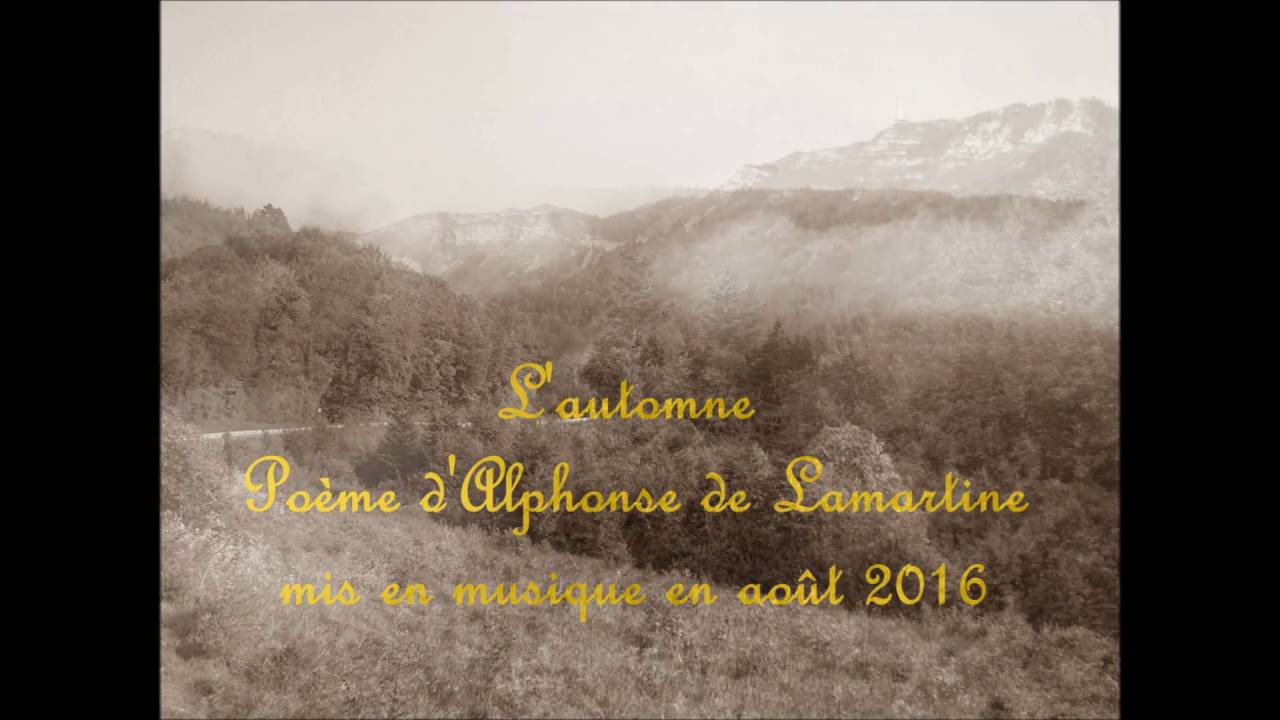 L Automne Poésie Alphonse De Lamartine