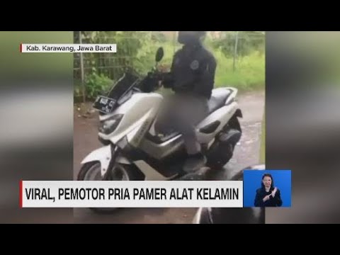 Viral, Pemotor Pria Pamer Alat Kelamin