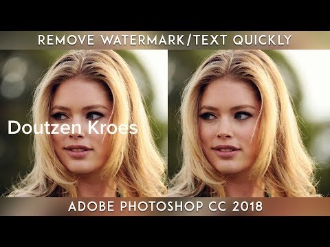 Remove Watermark/Text Quickly From Any Images || Adobe Photoshop CC 