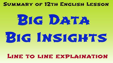 Big Data Big Insights
