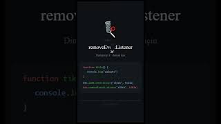 JavaScript'te AddEventListener ile Olayları dinlemek #dom #frontend #coding #code