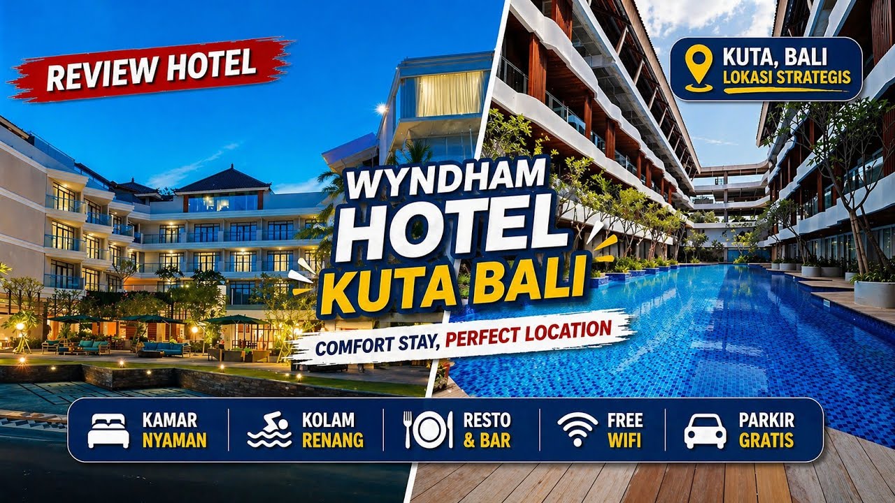 depan hotel udah pantai kuta! wyndham garden kuta beach bali hotel ...