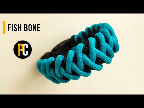 How to make Fish Bone | Paracord Bracelet tutorial