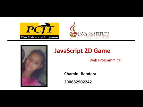 Javascript 2D Game Devolopment | Java Institution | Chamini Bandara