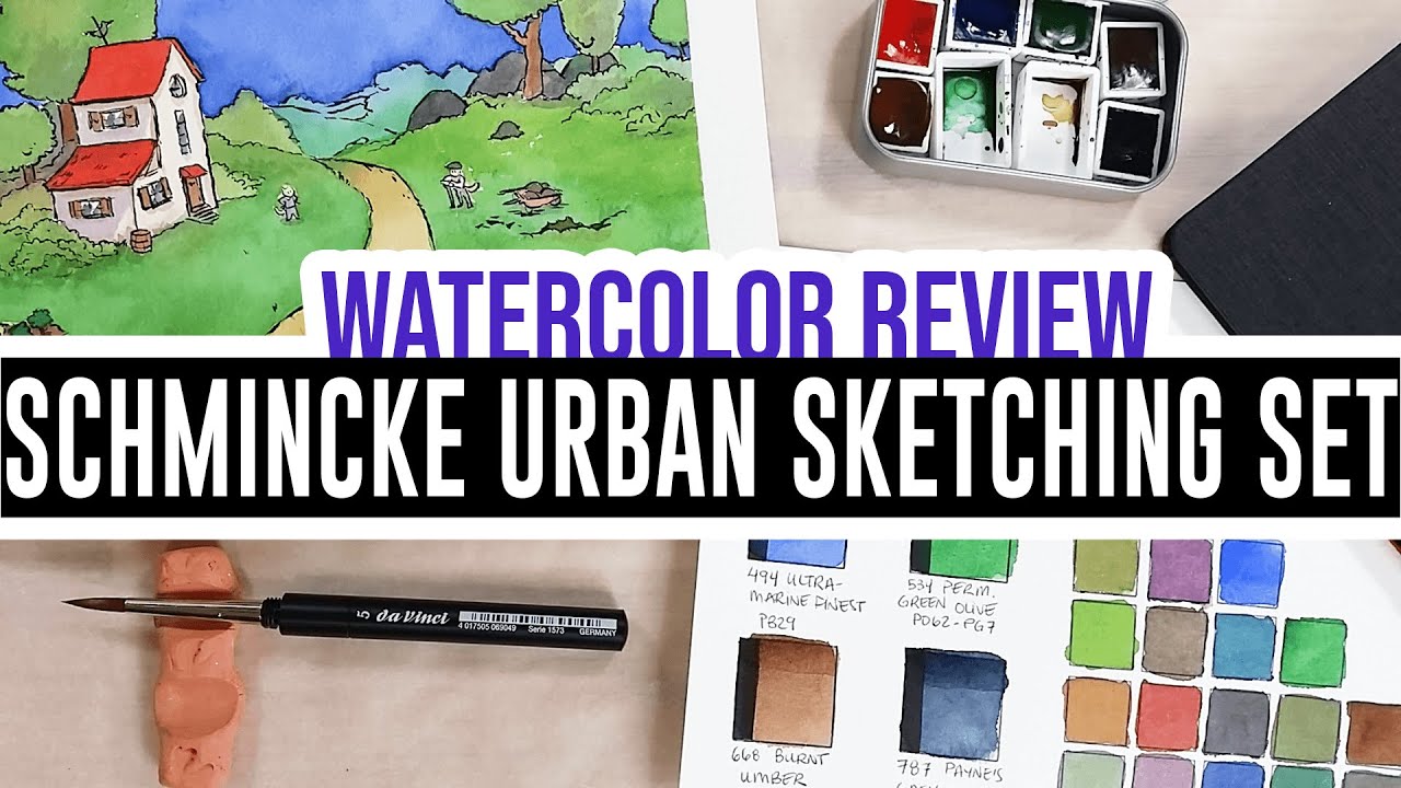Watercolor /"Urban-Sketching-Set/" SCHMINCKE Horadam 2019 Christmas Ltd Edition