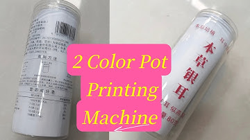 2 Color Full Automatic Plastic Pot Screen Printing Machine#autoscreenprinter #printingmachine