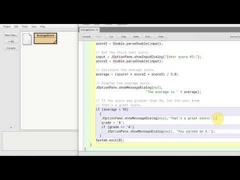 The Java if Statement using BlueJ - YouTube