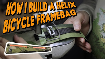 How I build a Helix titanium folding bike frame bag using Swedish Camo Cordura 500D fabric
