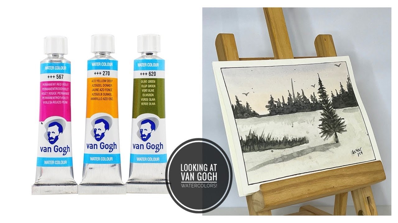 Van Gogh Yohitsu Visual Brush - Round #1 Watercolor Brush With Synthetic Hair & Wool Blend