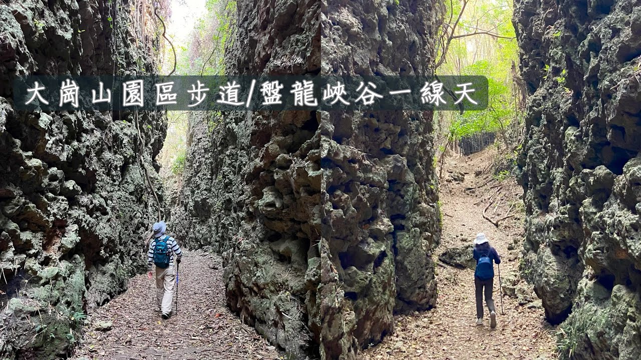 高雄大崗山風景區步道&盤龍峽谷一線天