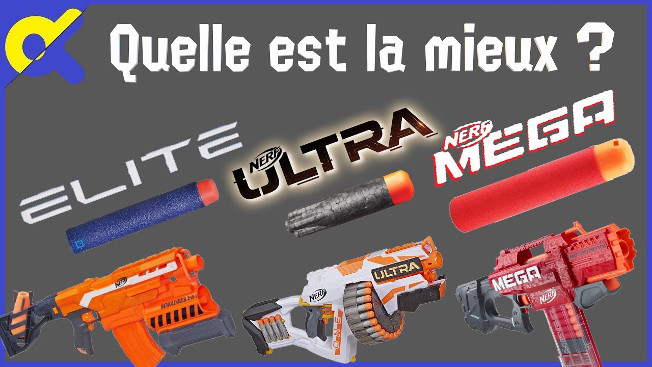 TEST] Nerf Elite VS Ultra VS Mega : Qui tire le plus loin ? 