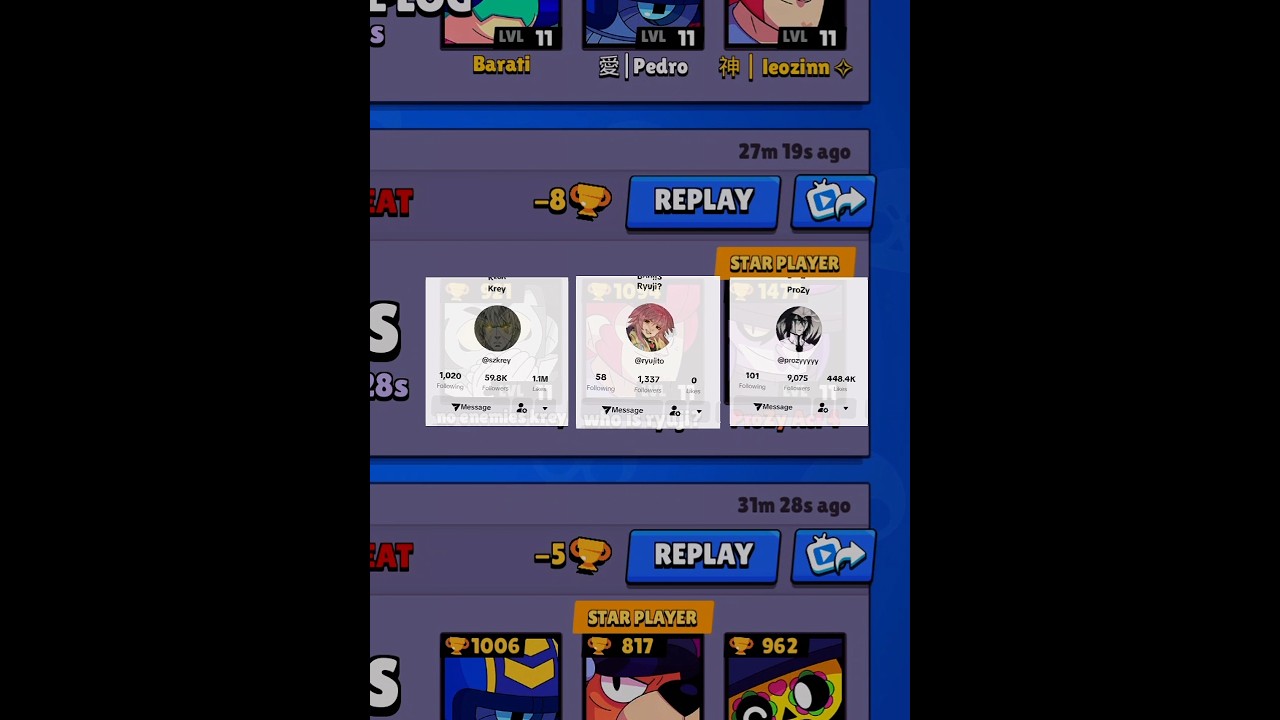 The legends that fell against me! 😱💀 