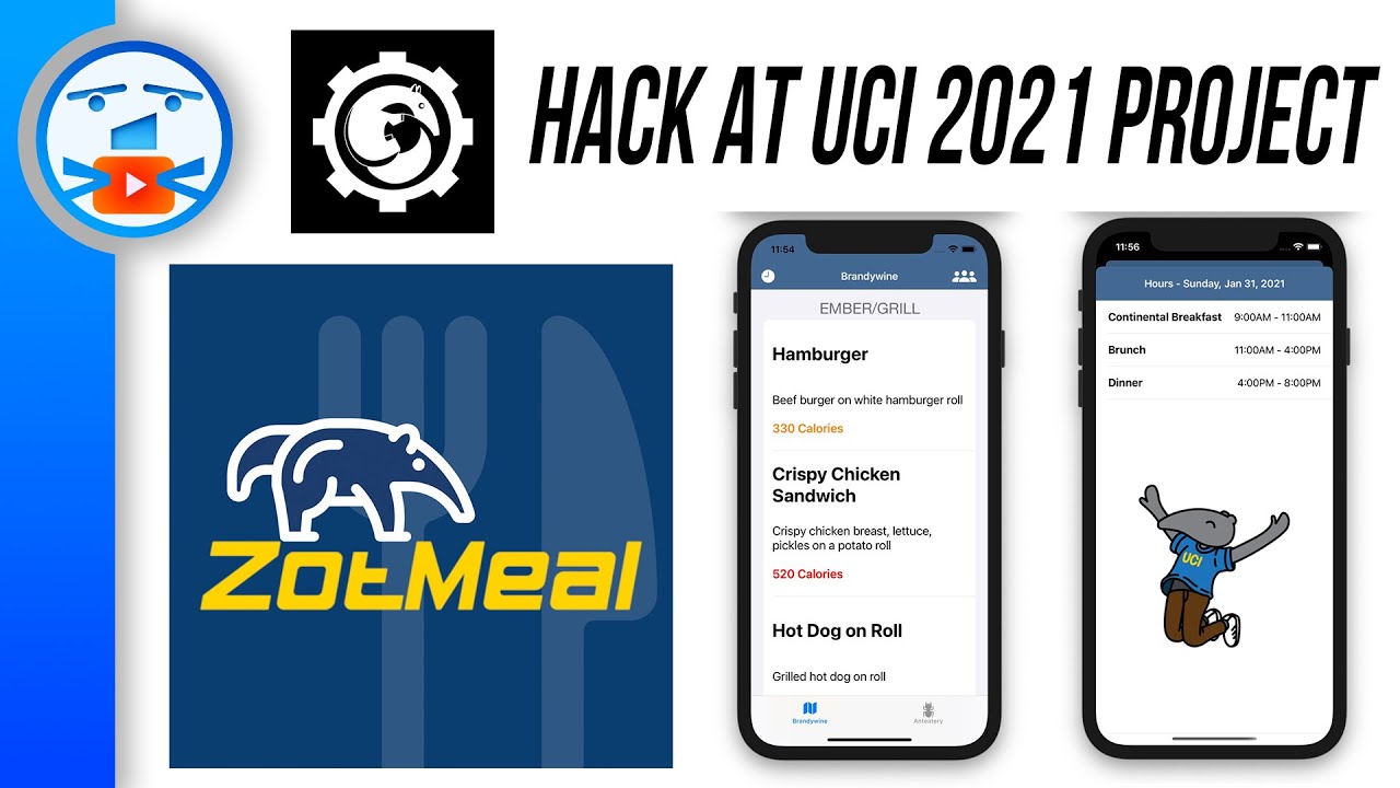 ZotMeal: HackUCI 2021 Project by 3 Stanford Rejects [Winner]